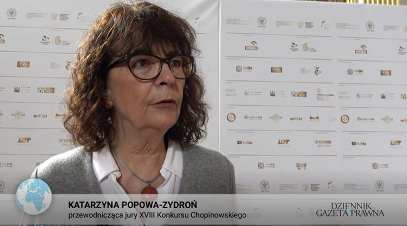 Katarzyna Popowa-Zydroń, przewodnicząca jury XVIII Konkursu Chopinowskiego