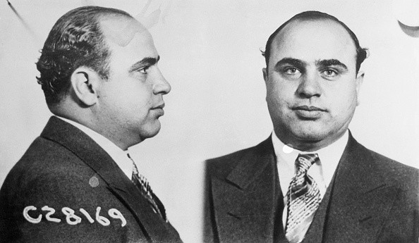 Al Capone po aresztowaniu w 1931 r.