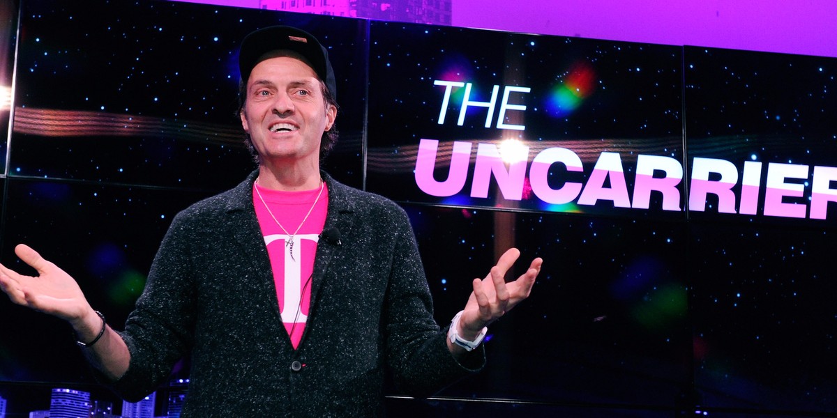 T-Mobile US CEO John Legere speaks at the 2013 Consumer Electronics Show.