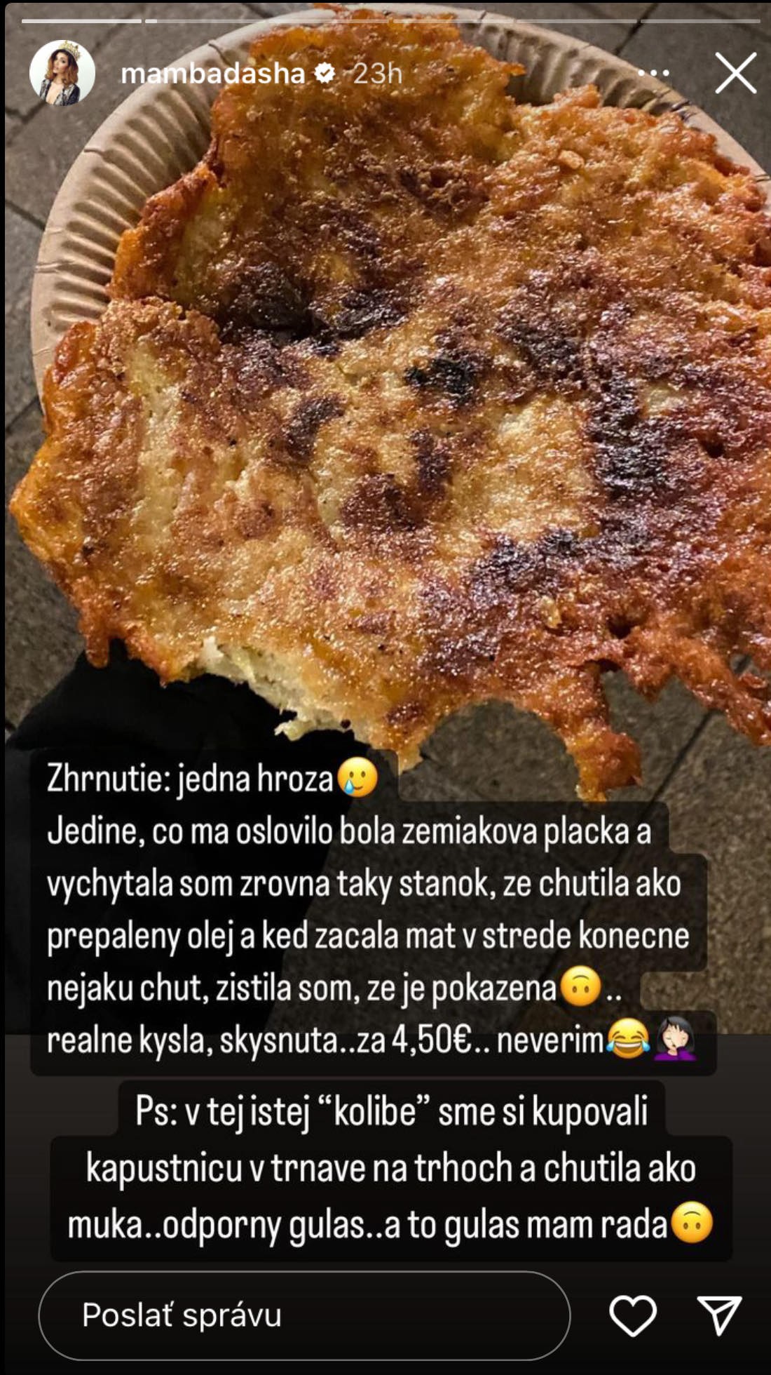 Speváčka odchádzala zhrozená.