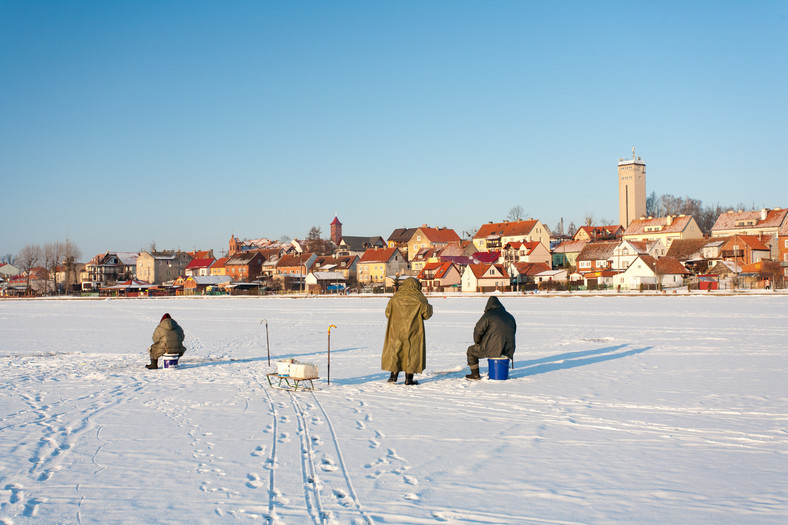 Mikołajki zimą