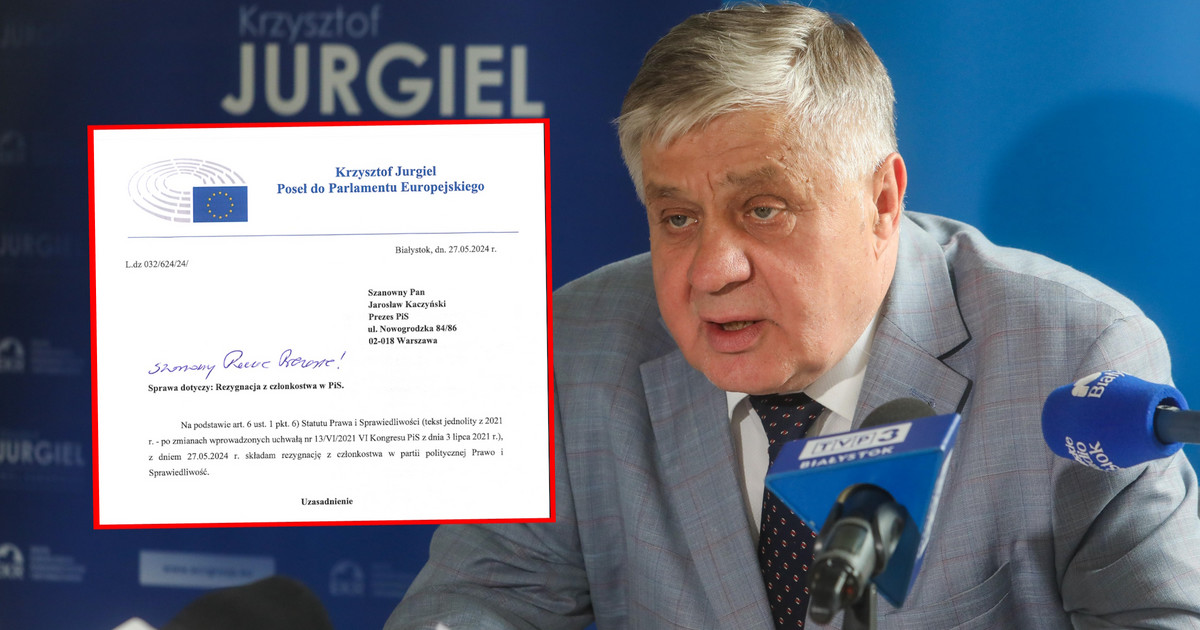 Krzysztof Jurgiel renunció a su membresía en el PiS.  «No toleraré esto»