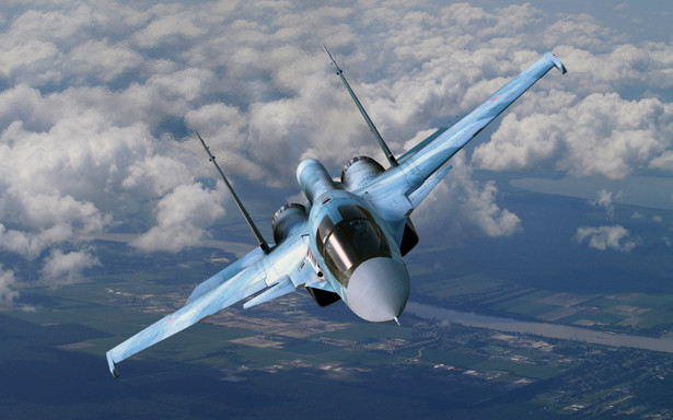 Siły Powietrzne Ukrainy poinformowały o zestrzeleniu kolejnego rosyjskiego samolotu, myśliwsko-bombowego Su-34.