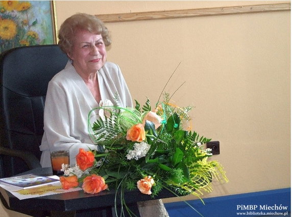 Spotkanie autorskie z Janiną Bergander w bibliotece w Miechowie w 2009 r.
