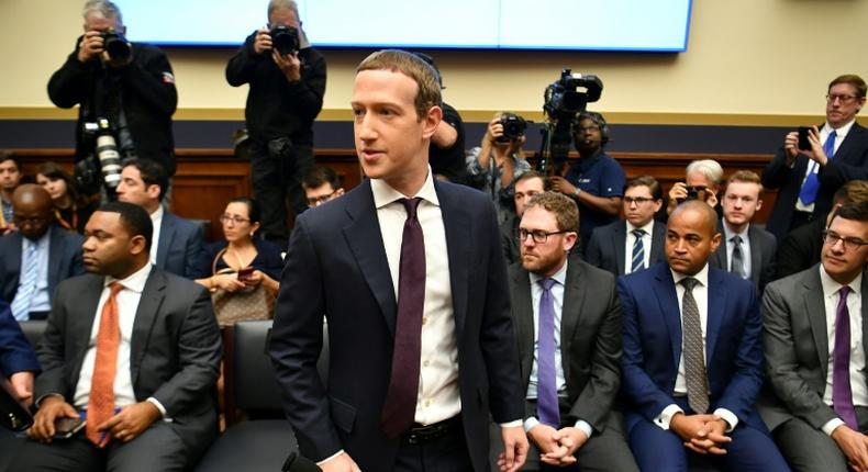 Facebook Chairman and CEO Mark Zuckerberg arrives to testify before the House Financial Services Committee on An Examination of Facebook and Its Impact on the Financial Services and Housing Sectors