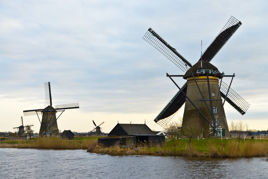 Wiatraki w Kinderdijk