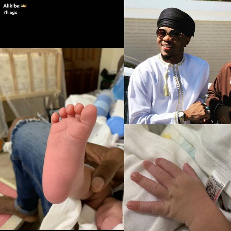 Alikiba and wife Amina welcome new born baby   