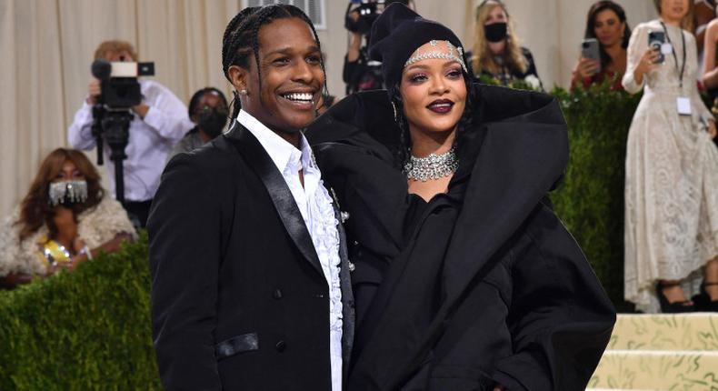 Rihanna et Asap rocky au met-gala-de-septembre-2021