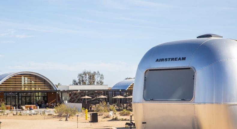 Hilton members will soon be able to earn and use Hilton Honors points to book AutoCamp's chain of popular luxury campgrounds, best known for their Airstream trailers-turned-hotel rooms.  Brittany Chang/Business Insider