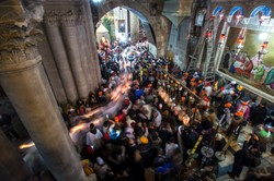 Msza w Bazylice Bożego Grobu w Jerozolimie. "Tu teraz jest Bóg..." ZDJĘCIA