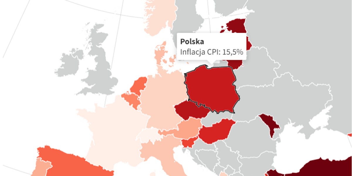 Inflacja na świecie nie spowalnia