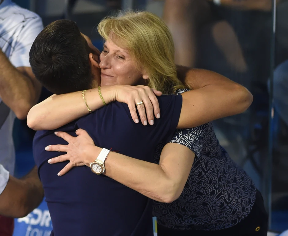Novak i Dijana Đoković na finalu Adria tour turnira u Beogradu između Filipa Krajinovića i Dominika Tima