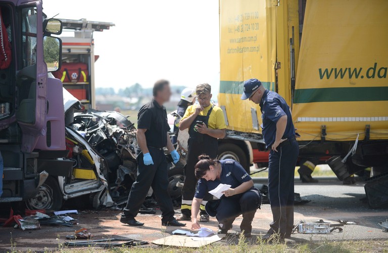 Wypadek na DK50 w Zbiroży koło Mszczonowa
