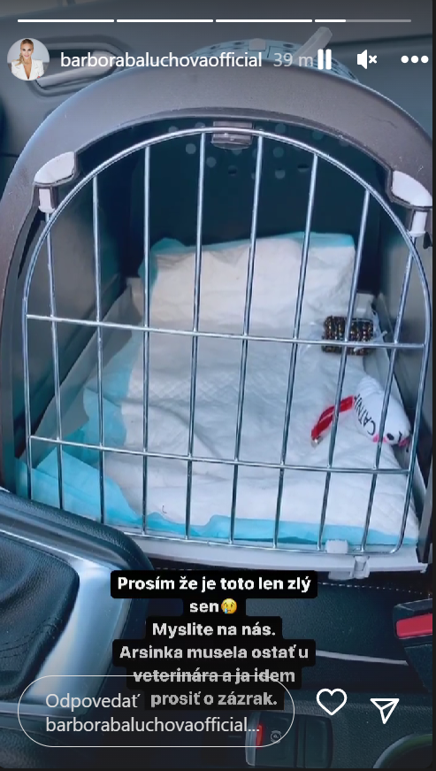 Barbora Balúchová prežila počas sviatkov nočnú moru. 