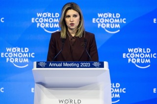 Ołena Zełenska w Davos: Rosja może spróbować rozszerzyć wojnę na inne kraje