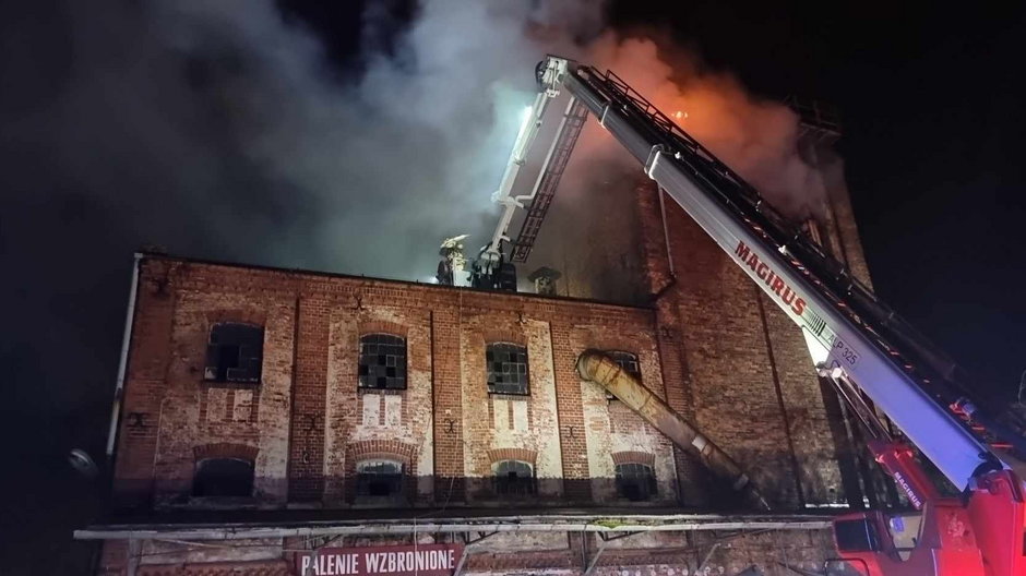 Pożar młyna w Mosinie fot. Heavy Rescue SGRT OSP Mosina