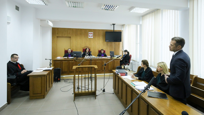 Sławomir Nowak podczas procesu