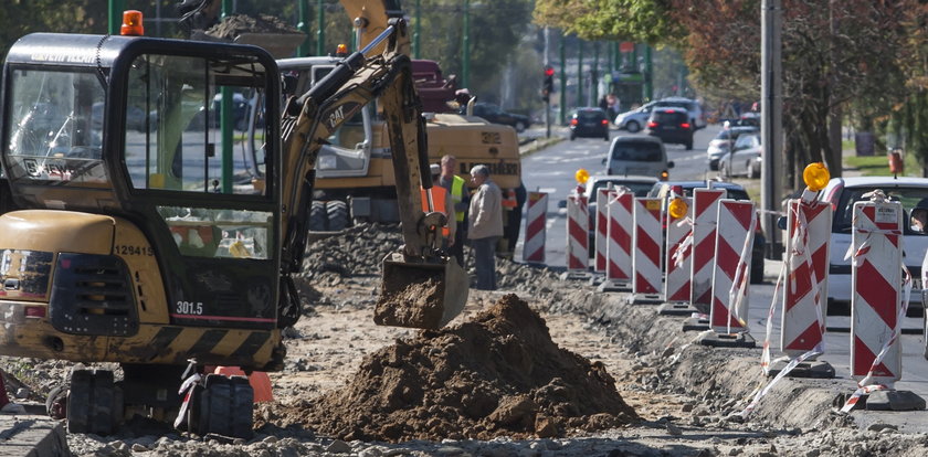 Gliwice. Utrudnienia na ul. Kościuszki