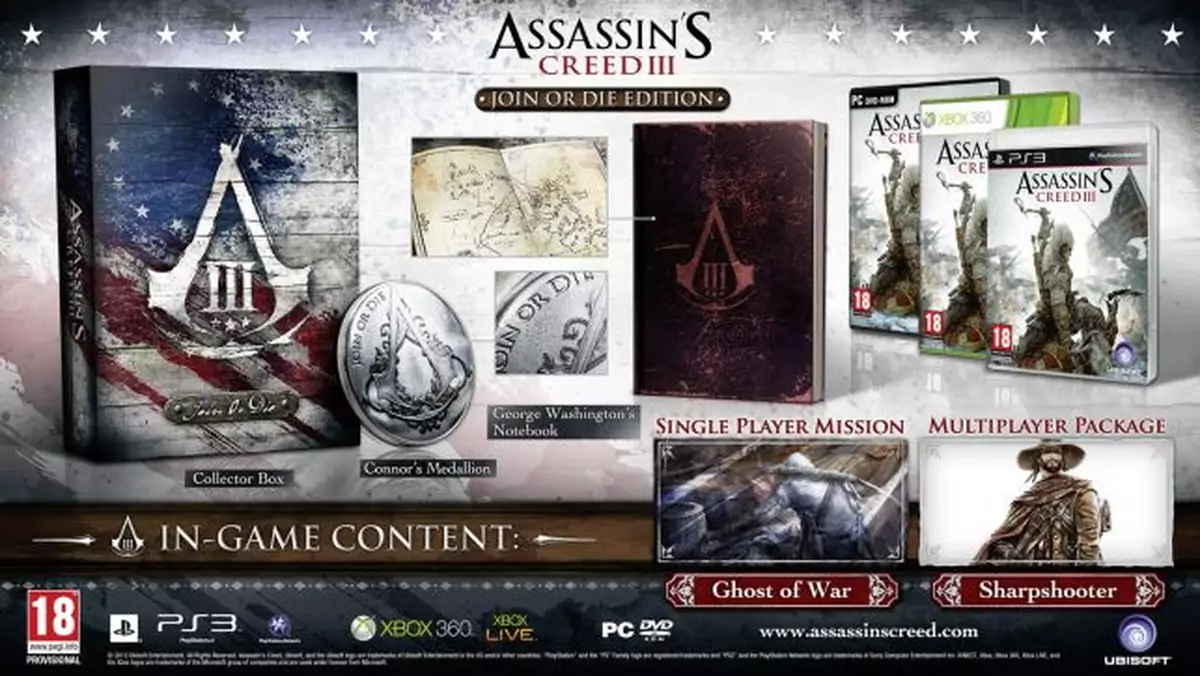 Connor na bogato, czyli edycje specjalne Assassin's Creed III