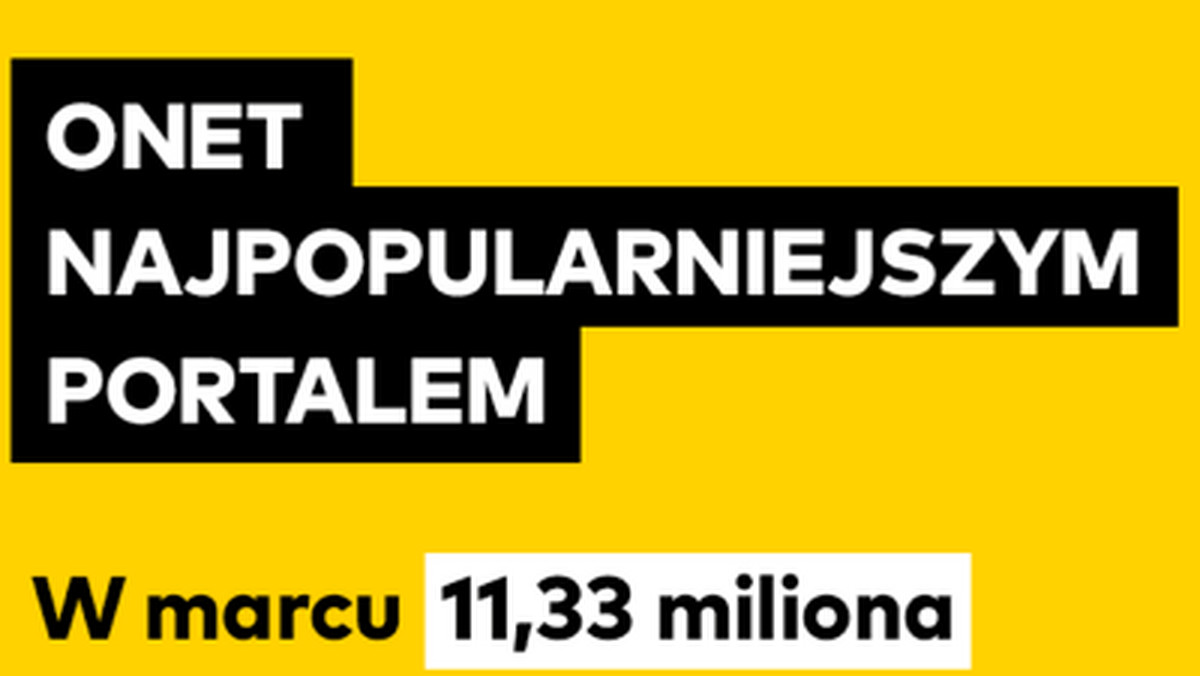Onet w marcu był najpopularniejszym portalem wśród internautów. W rankingu stron głównych Onet.pl zajmuje pozycję lidera z wynikiem 11,33 mln RU i zwiększa przewagę nad wp.pl do 0,7 mln RU! - wynika z badań przeprowadzonych przez Gemius/PBI.