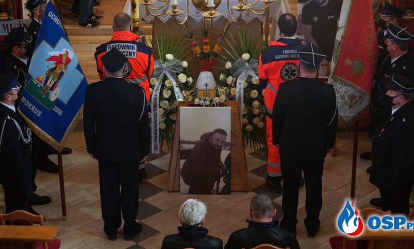 Pogrzeb 28-letniego strażaka i ratownika Michała Mikody.