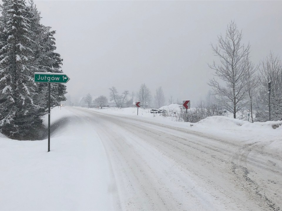 Atak zimy na Podhalu 17.01.2023