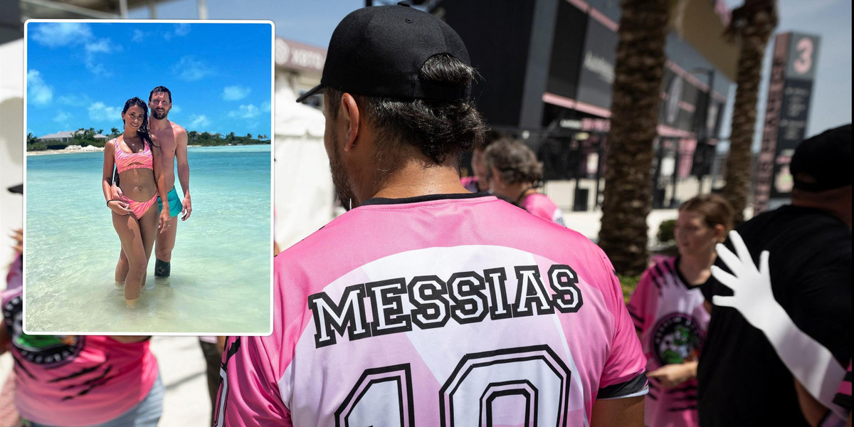 Leo Messi jest z żoną na Florydzie, a fani w Miami na niego już czekają.