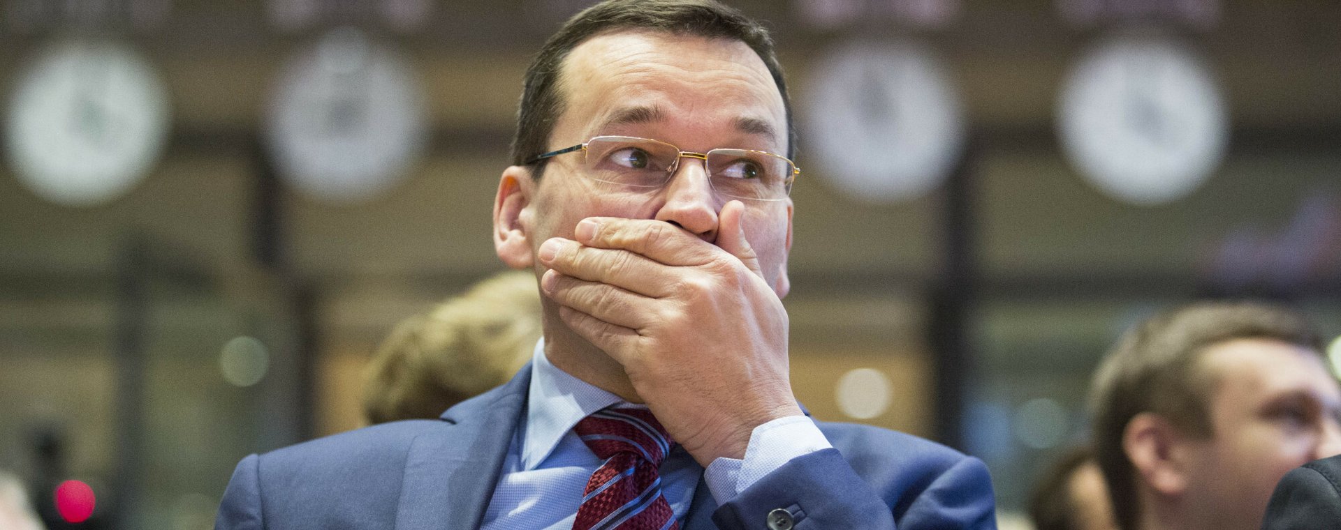 Premier Mateusz Morawiecki na warszawskiej giełdzie papierów wartościowych (2016 r.)