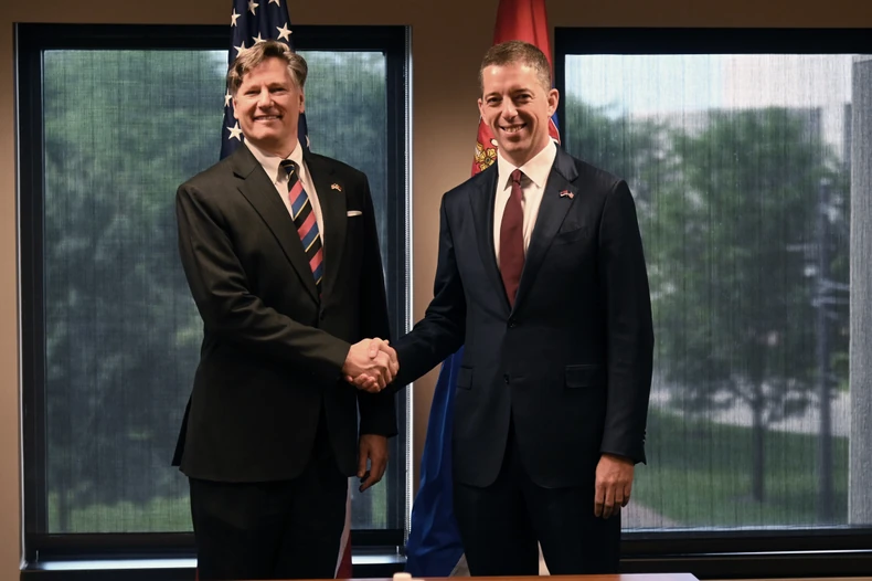 Marko Đurić sa Kristoferom Landauom