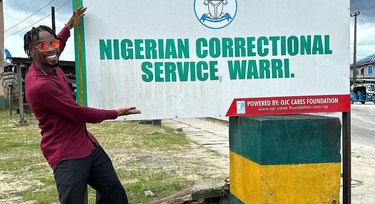 'BBNaija' star Neo Energy donates to prisoners in his Warri hometown