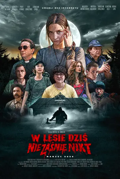 Plakat filmu &quot;W lesie dziś nie zaśnie nikt&quot;