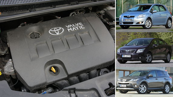 Toyota 1.6, 1.8 i 2.0 Valvematic (od 2006 r.); koszt instalacji LPG: od 2800 zł 