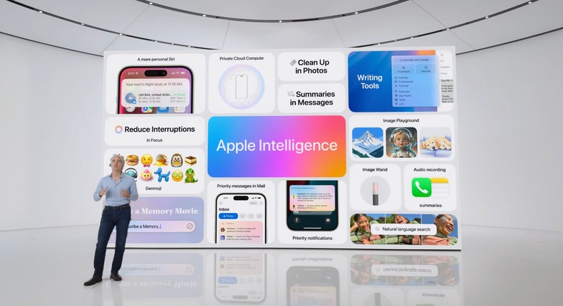 Apple revealed its AI road map at its developer conference. The stock was down 2% in Monday's session. Apple