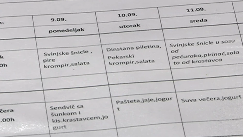 Jelovnici za sedam dana