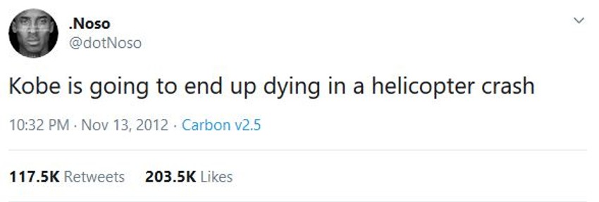 Objava o Kobiju Brajantu