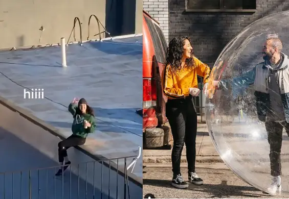 Dron, balon i policja. Historię ich epidemicznego romansu śledziły miliony