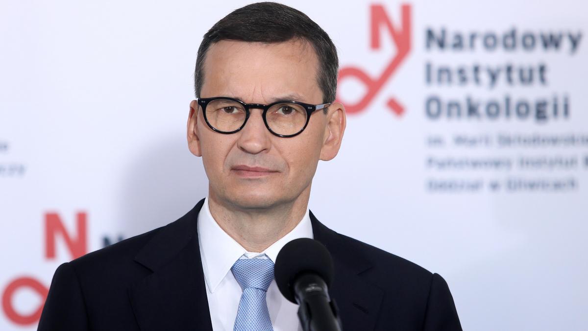 Premier Mateusz Morawiecki w Narodowym Instytucie Onkologii w Gliwicach