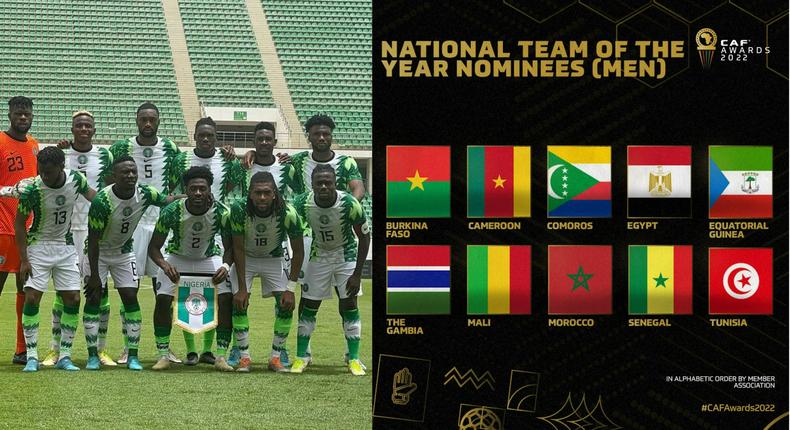 Super Eagles of Nigeria missing from CAF National Team of the Year