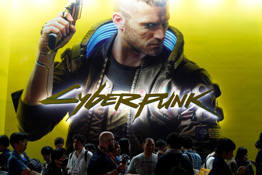 Fani na promocji gry Cyberpunk 2077, Tokyo Game Show 2019