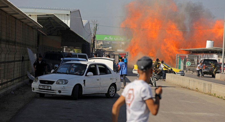 Hamas' attack on Israel has prompted safety concerns among Jewish groups in the US, who frequently see a rise in antisemitic incidents following news of fighting between Hamas and Israel.MAJDI FATHI/AFP via Getty Images