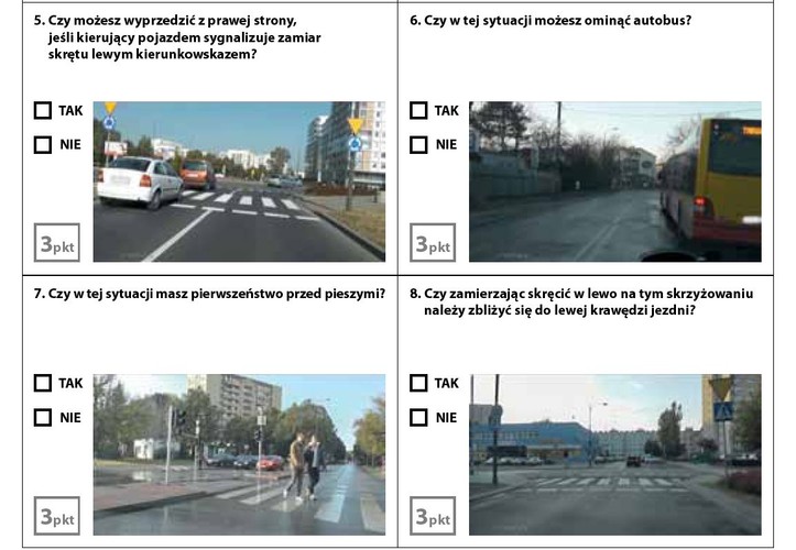 Przykładowy zestaw  pytań - część zasadnicza