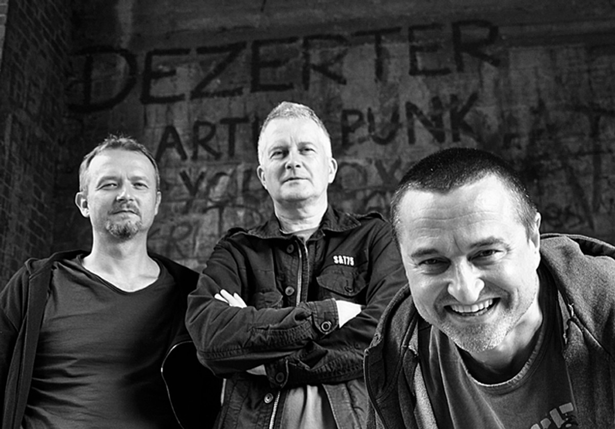 Zespół Dezerter: Robert Matera, Krzysiek Grabowski, Jacek Chrzanowski