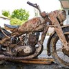 Motocikl nemačke vojske, zajedno sa telima dva vojnika, pronađen je u Dunavu u Budimpešto usled veoma niskog vodostaja jedne od najvećih evropskih reka | Foto: Tamas Purger/EPA/Shutterstock