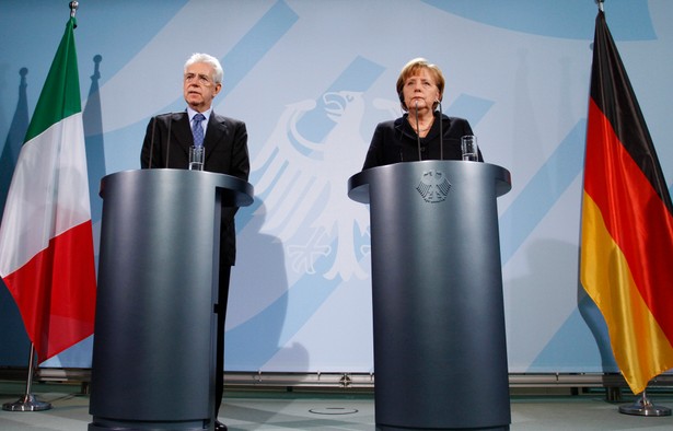 Angela Merkel i Mario Monti