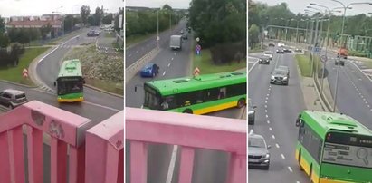 Kierująca autobusem wjechała pod prąd. Została ukarana