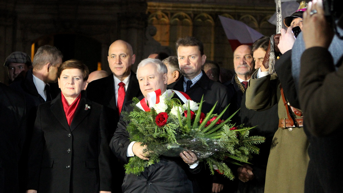 KRAKÓW ŚWIĘTO NIEPODLEGŁOŚCI PiS (Jarosław Kaczyński Beata Szydło Mariusz Błaszczak Antoni Macierewicz Joachim Brudziński)