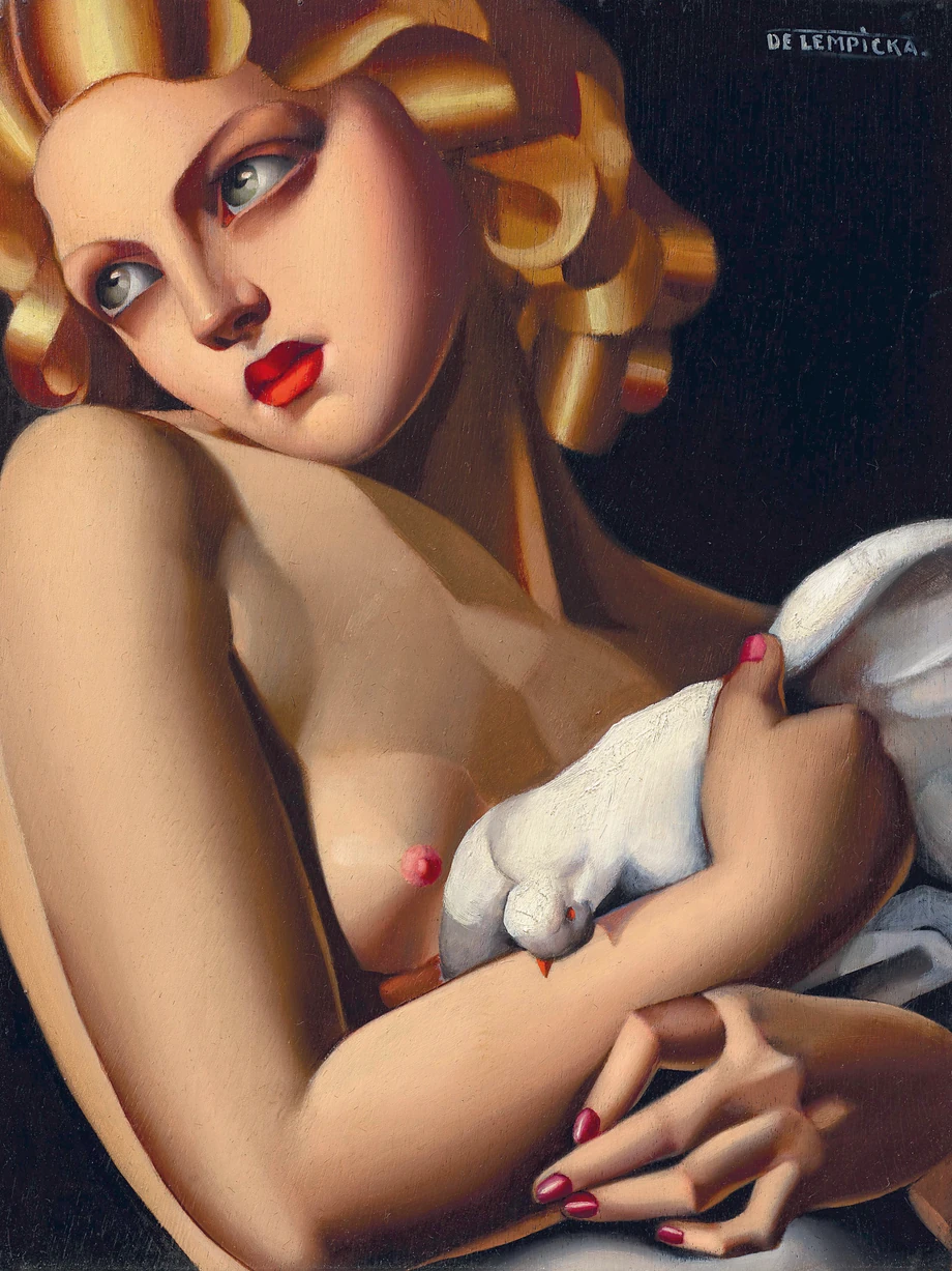 Tamara Łempicka „Femme a la colombe”, sprzedany za 5 375 000 dolarów