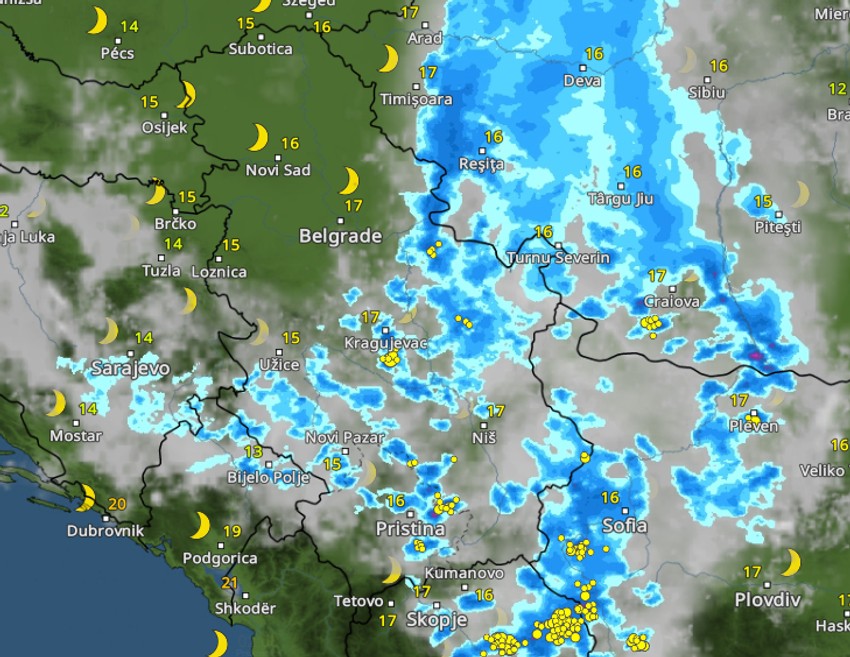 Nevreme u dva sata posle ponoći