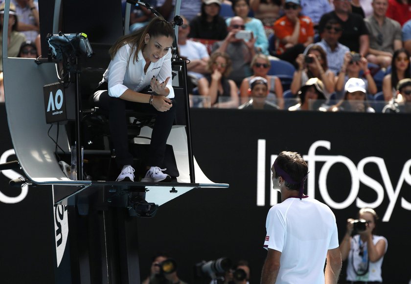 Sędzia Marijana Veljović przyćmiła Federera