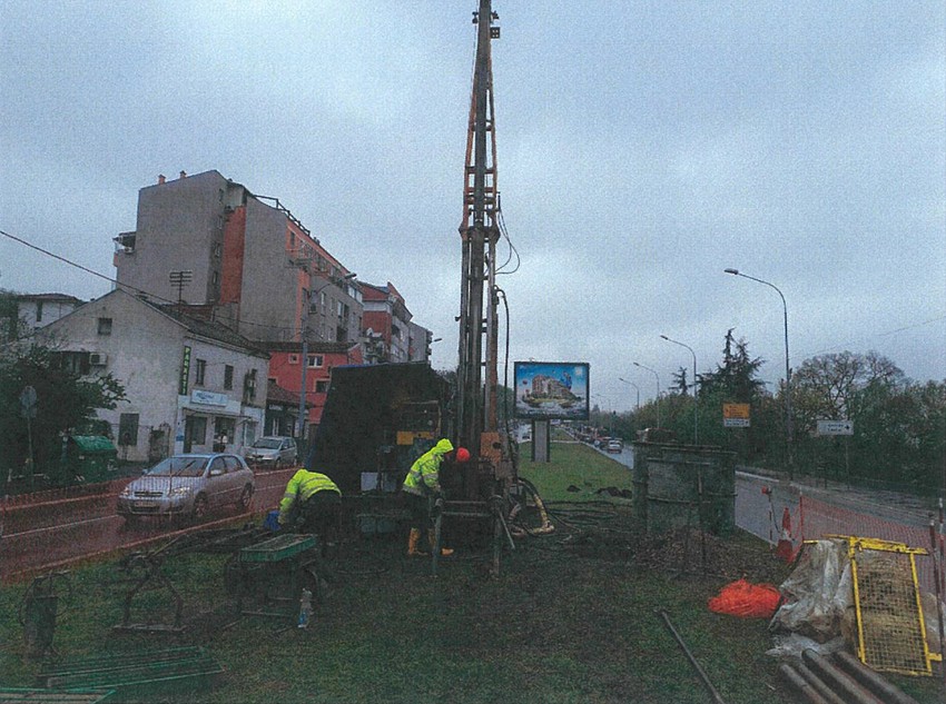 Istražno bušenje za potrebe projekta izgradnje metroa.
